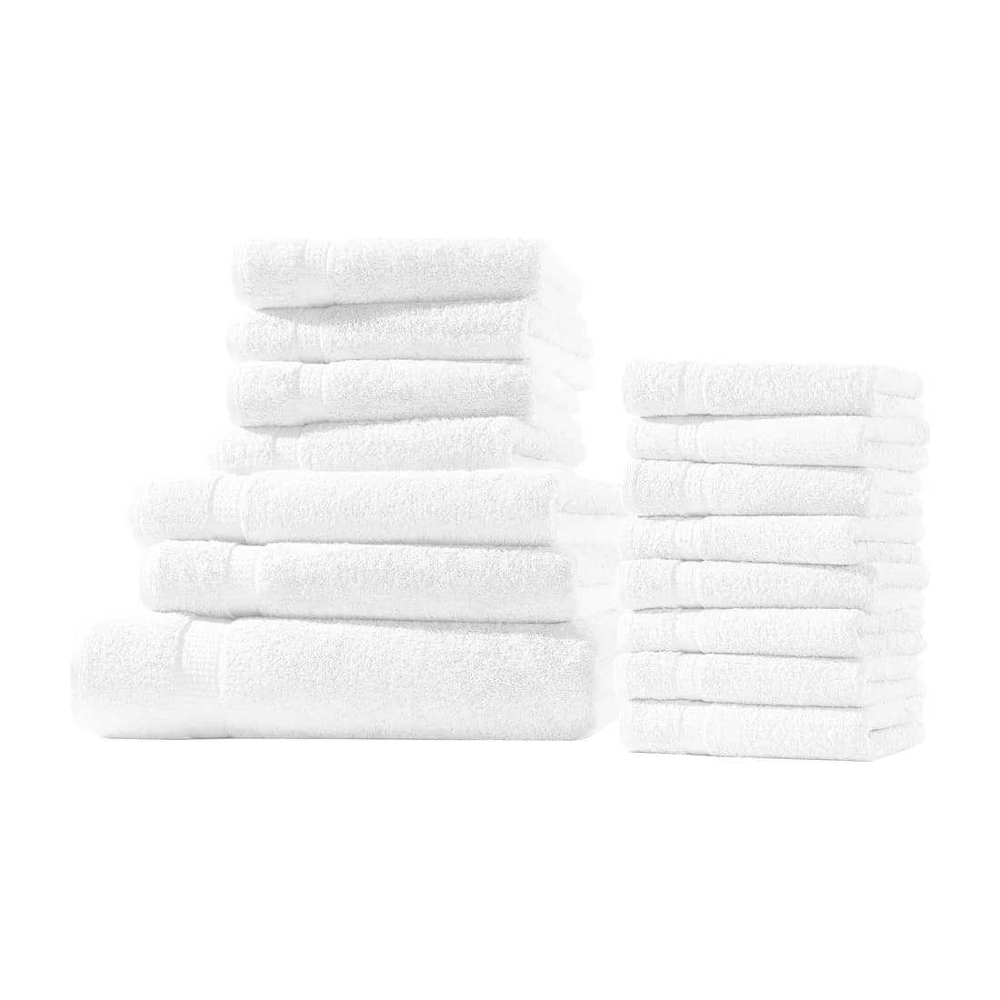Elegance towel range in white
